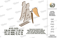 Angel Stand Laser Cut. Stand decor SVG Product Image 2