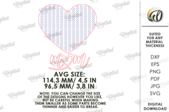 Wooden Heart Tag Laser Cut. Gift Tag SVG Product Image 2