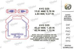 Matching Bracelets With A Holder Lasercut. Bracelet Card SVG Product Image 2