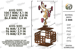 Wooden Floral Box Laser Cut. Storage Box With Plant SVG Product Image 2