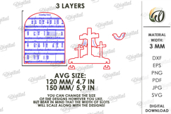 3D Religious Stand Decor Laser Cut. Standing Decor SVG Product Image 2