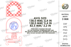 3D Home Sign With Stand Laser Cut. Stand Decor SVG Product Image 2