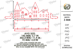 House Candle Holder Laser Cut. Home decor SVG Product Image 2