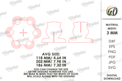 Ice Cream Cone Holder Laser Cut. Ice Cream Stand SVG Product Image 3