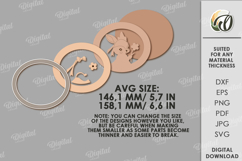 Easter Vintage Portrait Laser Cut. Wall Decor SVG Product Image 2