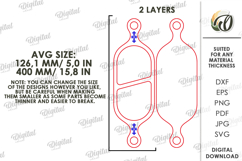 Kitchen Serving Snack Tray Laser Cut. Treat Board SVG Product Image 2