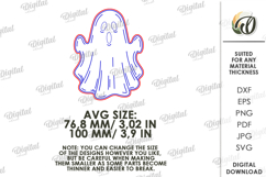 Halloween hook Laser Cut. Wall coat hook SVG. Ghost Product Image 2