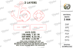 3D Summer Stand Laser Cut. Summer Standing Decor SVG Product Image 2