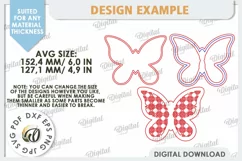 Kids Room Wall Decor Laser Cut. Baby Room SVG. Butterfly SVG Product Image 3