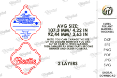 First Christmas Ornament Lasercut. Christmas Tree Decor SVG Product Image 2