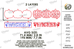 Halloween Wall Decor Laser Cut. Halloween Decor SVG Product Image 2