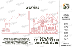 Christmas Mirror Decor Laser Cut. Christmas Decor SVG Product Image 2