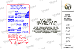 3D BBQ timer magnet Laser Cut. Grill SVG Product Image 2