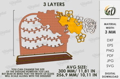 Jewelry Stand Laser Cut. Jewelry Organizer SVG Product Image 2