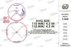 Rotating Circle Invitation Laser Cut. Wedding Invitation SVG Product Image 2