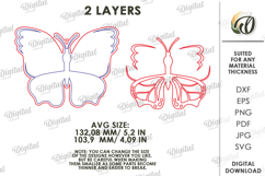 3D Mother's Day Gift Laser Cut. Handprint Ornament SVG Product Image 2