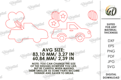 4th of July Tiered Tray Decor. Truck SVG Product Image 2