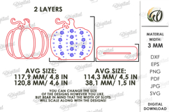 Wooden Pumpkin Decor Laser Cut. Stand Decor SVG Product Image 2