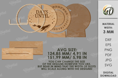 Interchangeable countdown Laser Cut. Home decor SVG Product Image 3