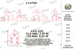 Christmas Banner Laser Cut. Christmas Garland SVG Product Image 2