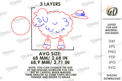 Farm Animal Magnet Laser Cut. Fridge Magnet. Sheep SVG Product Image 2