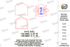 4th Of July House Laser Cut. Patriotic Stand Decor SVG Product Image 2