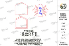4th Of July House Laser Cut. Patriotic Stand Decor SVG Product Image 2
