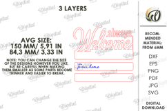 3D Home Sign Laser Cut. Home Decor SVG Product Image 2