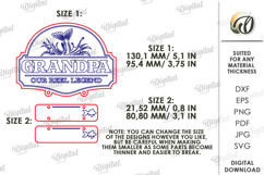 3D Personalized Grandpa Sign Laser Cut. Wall Decor SVG Product Image 2