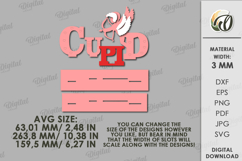 Valentine’s Day Word Stand Laser Cut. Stand Decor SVG Product Image 2