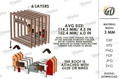 3D Family Home Decor Laser Cut. Stand Decor SVG Product Image 2
