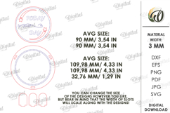 Kitchen Coaster Laser Cut. Drink Coaster With Holder SVG Product Image 2