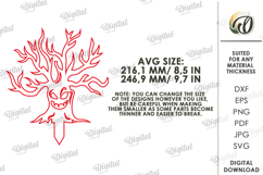 Halloween outdoor Shadow Decor laser Cut. Scary tree SVG Product Image 2