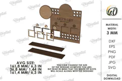 Business Sign Laser Cut. Stand Decor. Social Media SIgn SVG Product Image 2