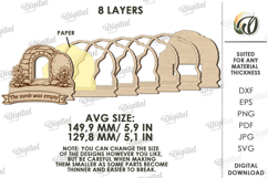 3D Easter Lamp Laser Cut. Night Light. Led Lamp SVG Product Image 2