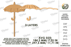 Mardi Gras Photo Booth Prop Lasercut.Mardi Gras Umbrella SVG Product Image 2