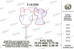 Christening Cake Topper Laser Cut. Christening decor SVG Product Image 2