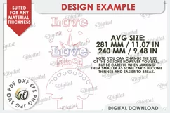 Love Shack Door Sign Laser Cut. Valentine Sign SVG Product Image 3