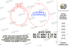 Baby’s First Christmas Laser Cut. Christmas Tree Decor SVG Product Image 2