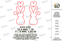 Easter Drop Earrings Laser Cut. Dangle Earrings SVG Product Image 2