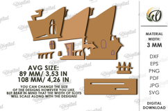 Halloween House Laser Cut. Stand decor SVG Product Image 2