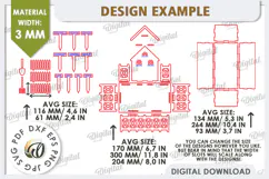3D Home Garden Laser Cut. Garden Plant House SVG Product Image 4