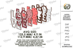 Valentine's Day Led Nightlight Laser Cut. Night Lamp SVG Product Image 2