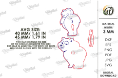 Car air freshener Laser Cut. Dog SVG Product Image 2