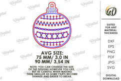Christmas Stich Ornament Laser Cut. Embroidery Patterns SVG Product Image 2