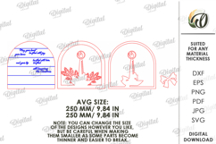 Christmas Grunge Wall Sign Laser Cut. Christmas Decor SVG Product Image 2