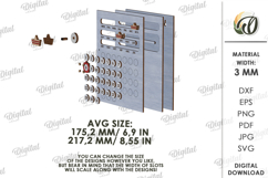 Perpetual Calendar Laser Cut. Wall Calendar SVG Product Image 2