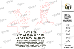 Garden Stakes Laser Cut. Garden Decor. Caterpillars SVG Product Image 2
