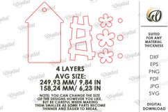 Rustic Cutting Board Laser Cut. Kitchen Cutting Board SVG Product Image 2
