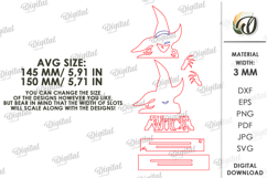 Halloween Character Shelf Sitter Laser Cut. Stand decor SVG Product Image 2